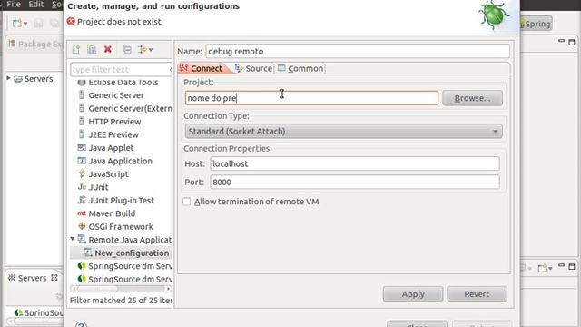 Configurando Eclipse IDE com modo debug remoto смотреть онлайн