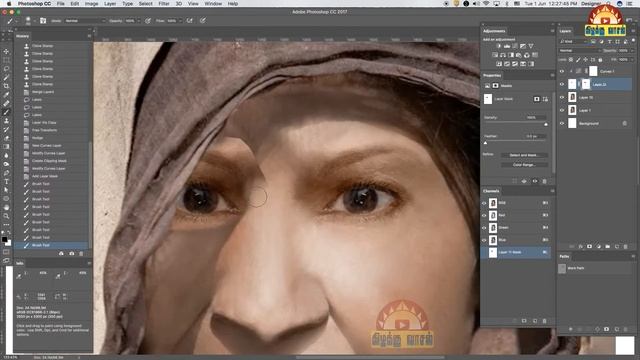 #Face#Retouch#photoshop#craft work|Old to young Woman #transformation@kizhakkuvaasal смотреть онлайн