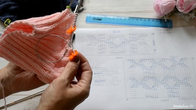 Свитер-водолазка для ребенка спицами. Реглан сверху. Подробный МК. Часть1. смотреть онлайн