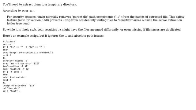 Unix & Linux: How can I repack zip to 7zip? (2 Solutions!!) смотреть онлайн