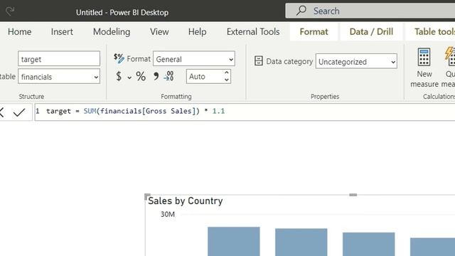 How To Add a Dashed Target Line in Column chart in Power BI смотреть онлайн