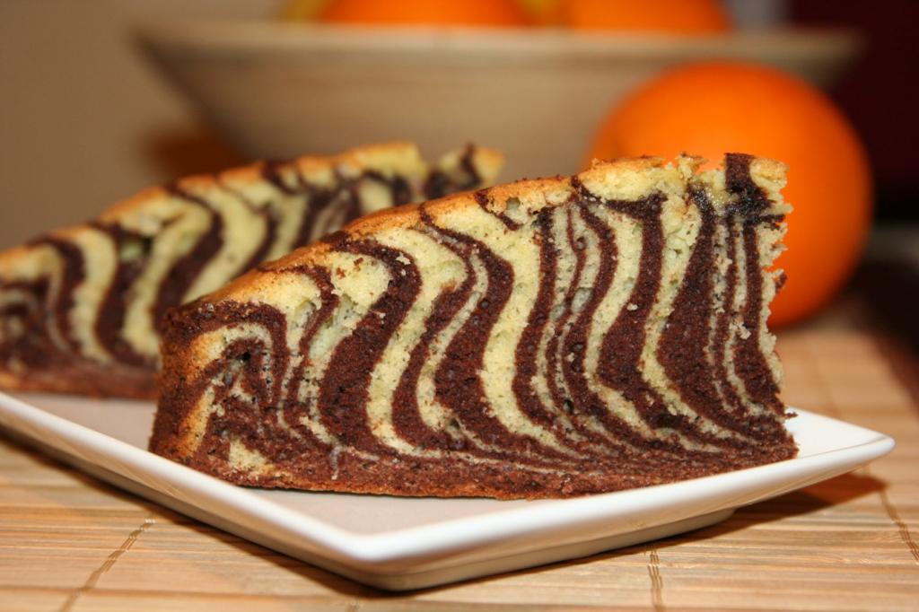 Безумно вкусный и красивый Манник Зебра на кефире. смотреть онлайн