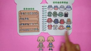 DIY WARDROBE | TOCA BOCA PAPER QUIET BOOK | БУМАЖНЫЙ ДОМИК ДЛЯ КУКОЛ / ТОКА БОКА
