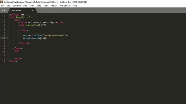 Curso de Javascript #06 - Confirm смотреть онлайн