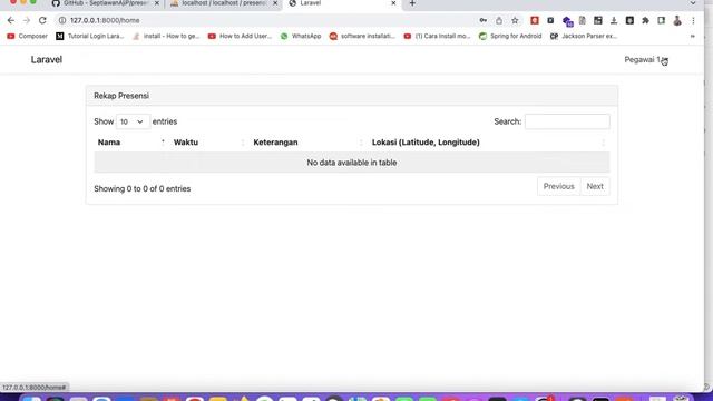 Tutorial Membuat Aplikasi Presensi Karyawan - Part 2 : Cara Install Backend API Laravel смотреть онлайн