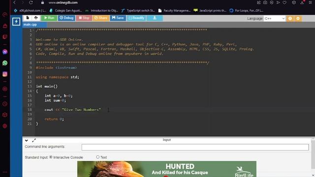 How To Write and Run C++ Program Online смотреть онлайн