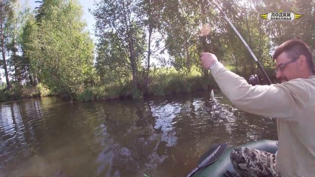 Лодка Муссон H 300 НД. Лодки Поволжья на рыбалке. Лодка ПВХ. смотреть онлайн