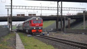 Тепловоз ТЭП70БС-255 с поездом «Калина красная»