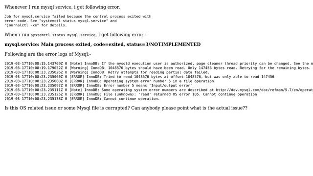 DevOps & SysAdmins: Cannot start mysql service смотреть онлайн