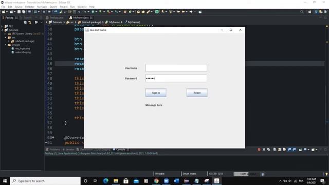 Java GUI Tutorial #40 - Making A Login Form In Java GUI Swing смотреть онлайн