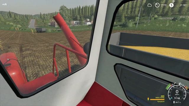 Убираем кукурузы, высаживаем ели для пилорамы // Простоквашино ч.17 // Farming simulator 19 смотреть онлайн