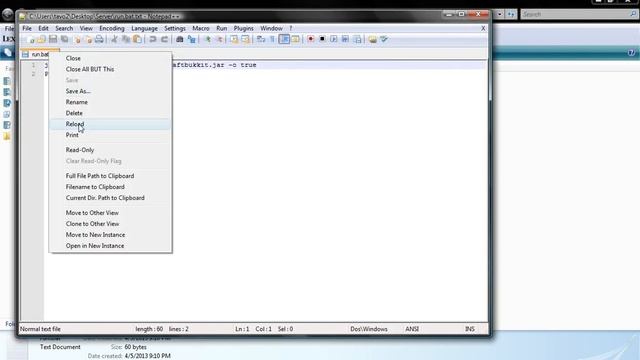 How To Create A Run Batch File For A Bukkit Server