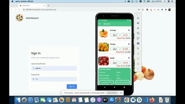 Vegetable Fruit Delivery App смотреть онлайн