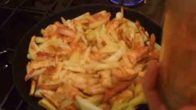 Жареная картошка с корочкой по моему рецепту! ПОЛУЧИЛОСЬ ОЧЕНЬ ВКУСНО! смотреть онлайн