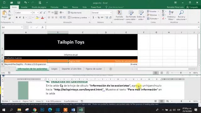 MINI PROYECTO 7 EXCEL ESPECIALISTA 2016 смотреть онлайн