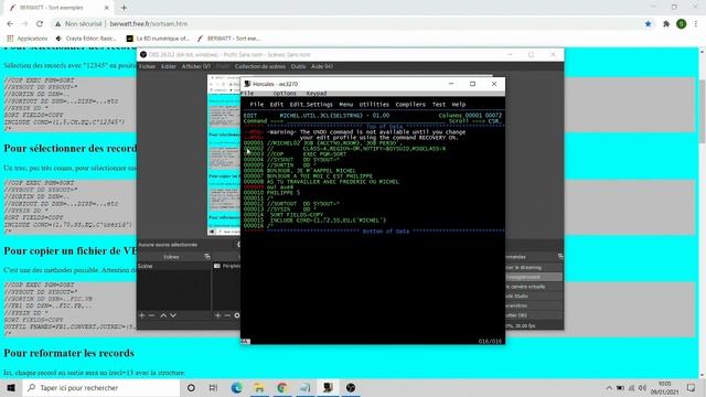 SORT : Recherche Chaine de caractère dans les enregistrements d'un fichier. смотреть онлайн
