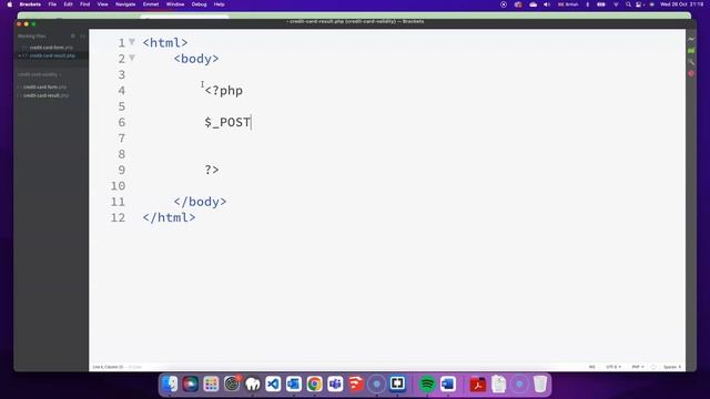 Validating Credit Card - PHP Applied Example смотреть онлайн