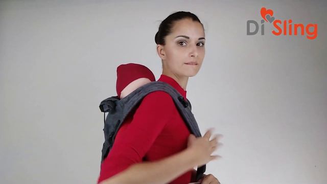 Май-слинг Di Sling. Положение за спиной. смотреть онлайн