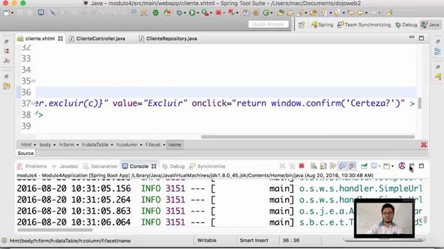 Java Web Frameworks com Spring Boot - Aula 04 parte 02 смотреть онлайн