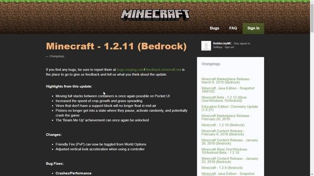 Minecraft Bedrock Edition 1.2.11 RELEASED! смотреть онлайн