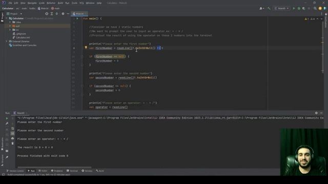 Kotlin Calculator (2): Null Safety - Kotlin Beginner Tutorials (10) смотреть онлайн