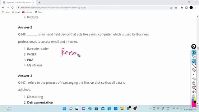 Computer Questions Marathon Class | Q101 - Q200 | All Questions Aksed in JKSSB Exam (2022-2022 ) смотреть онлайн