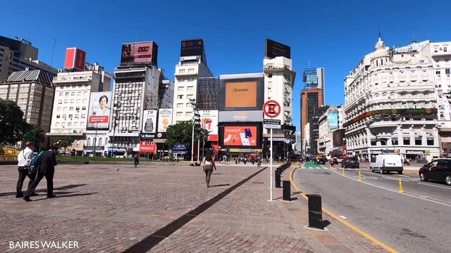 [4K] Buenos Aires Walk - Avenida 9 de Julio ( San Nicolas / Retiro ) - Buenos Aires - Argentina смотреть онлайн