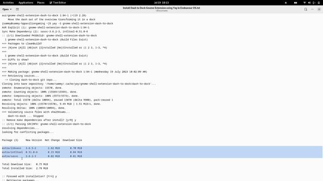 Install Dash to Dock Gnome Shell Extension using Yay in Endeavour OS смотреть онлайн
