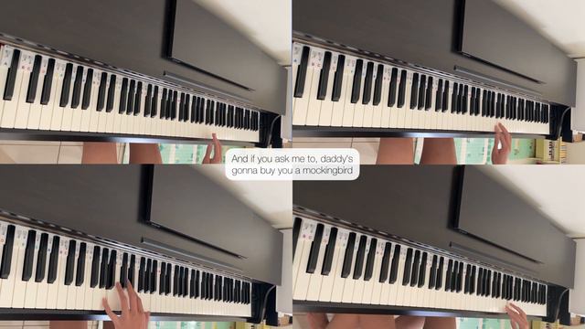 Mockingbird @eminem 【White Keys Only Piano Cover】by Huey Wen смотреть онлайн