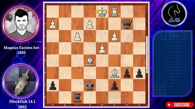 Stockfish Is A BEAST!! || Stockfish 14.1 Vs Magnus Carlsen Bot(30)