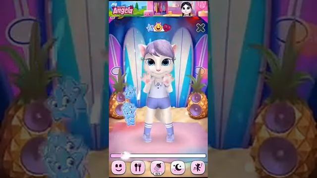 Моя Говорящая Анджела #5 танцы кошечек-туберов: Moon Angela, Daisy Kawaii, Kitty Cat, и т. д. смотреть онлайн