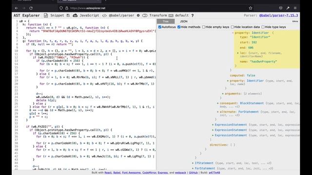 Деобфускация JavaScript для начинающих #livecoding \\ Часть 2