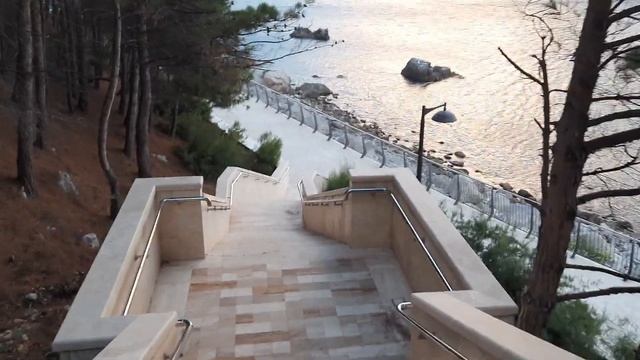 лестница в санатории "Южный", Форос, Крым смотреть онлайн