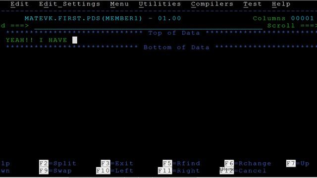 Create PDS Members in TSO/ISPF- Mainframe TSO/ISPF Tutorial - Part 8 смотреть онлайн