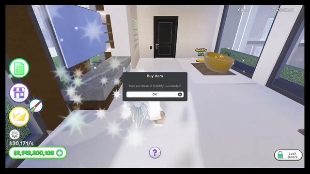 Buying All Goldify in new (Tropical House) in Mega Mansion Tycoon. #roblox смотреть онлайн