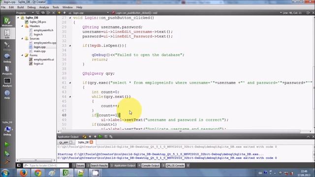 QT C++ GUI Tutorial - How to open a new window after successful Login смотреть онлайн