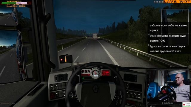 Euro Truck Simulator 2 (Конвой на Рено Магнум) 26.03.2019 смотреть онлайн