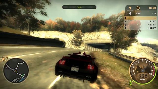 NFS Most Wanted - Lamborghini Racing (gameplay) смотреть онлайн