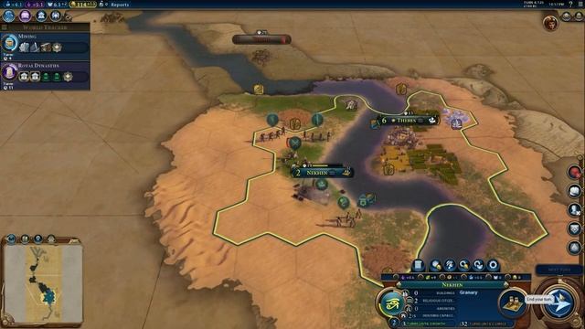 Let's Play Civ 6 Gifts of the Nile Scenario Part 1 смотреть онлайн
