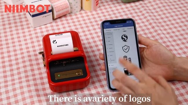NIIMBOT B21 portable thermal bluetooth label printer-Operate video смотреть онлайн