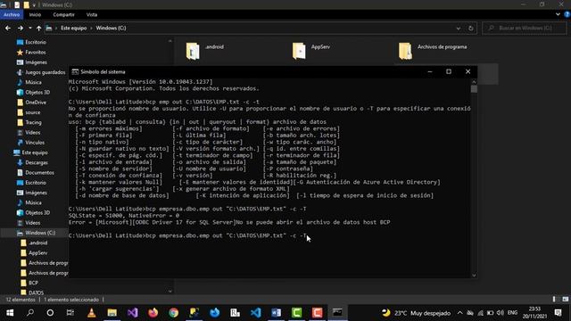 Exportar e importar datos en SQL mediante la utilidad BCP смотреть онлайн