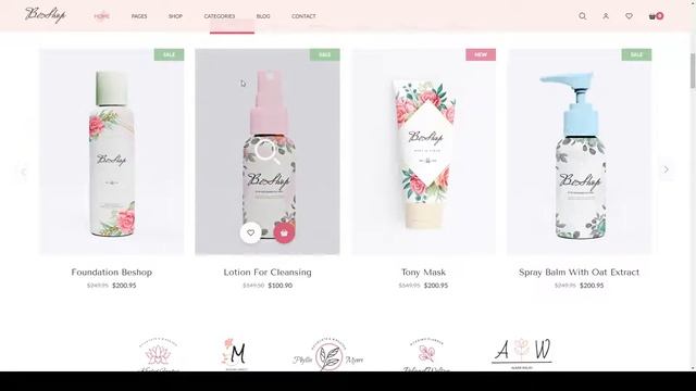 BeShop - Beauty eCommerce React Next JS Template beauty cosmetics смотреть онлайн