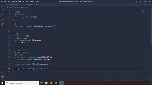 HTML-CSS Tutorial Lesson 69: Align Items - Grid #9 смотреть онлайн