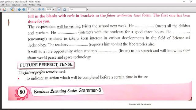 CLASS 8 - ENGLISH GRAMMAR 12 - FUTURE TENSE смотреть онлайн