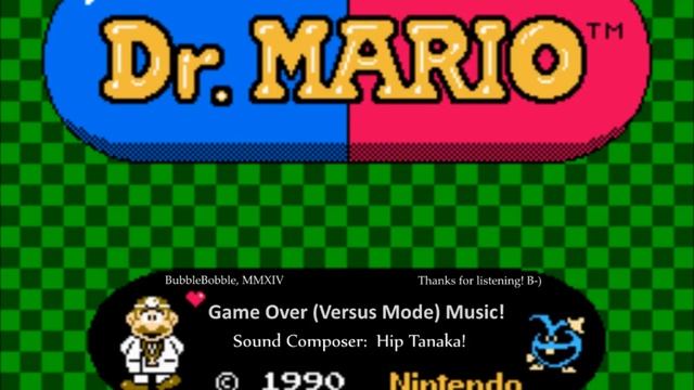 Dr. Mario (NES) - Game Over (Versus Mode) Music смотреть онлайн