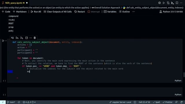 Named Entity Recognition NER using spaCy - Extracting Subject Verb Action | NLP | Machine Learning смотреть онлайн