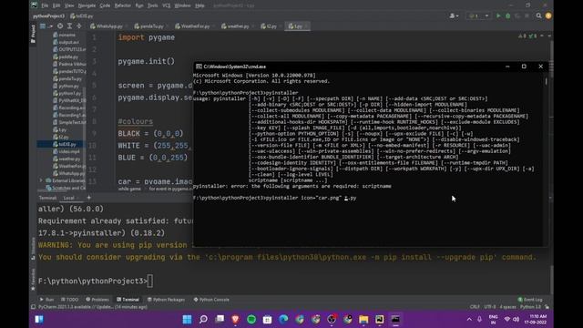 Converting .py to .exe || Pyinstaller смотреть онлайн