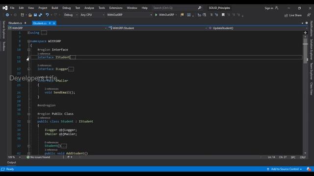 What is the Single Responsibility Principle with C# | What is SRP in Tamil | Developers Life | Sena смотреть онлайн