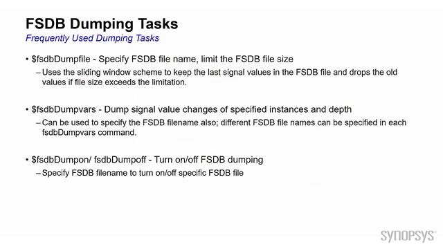 FSDB Dumping | Synopsys смотреть онлайн