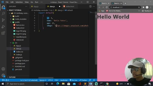 Birthday Reminder App | Building Real Project using React смотреть онлайн
